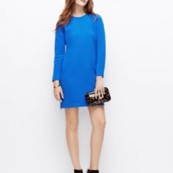 blue shift dress